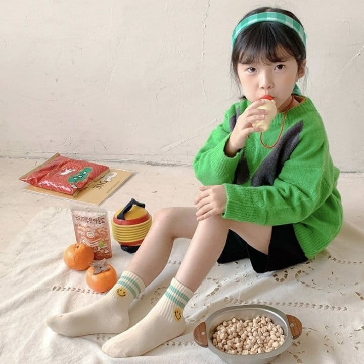 Miso - Korean Children Fashion - #childrensboutique - Macaroon Smile Socks - 3