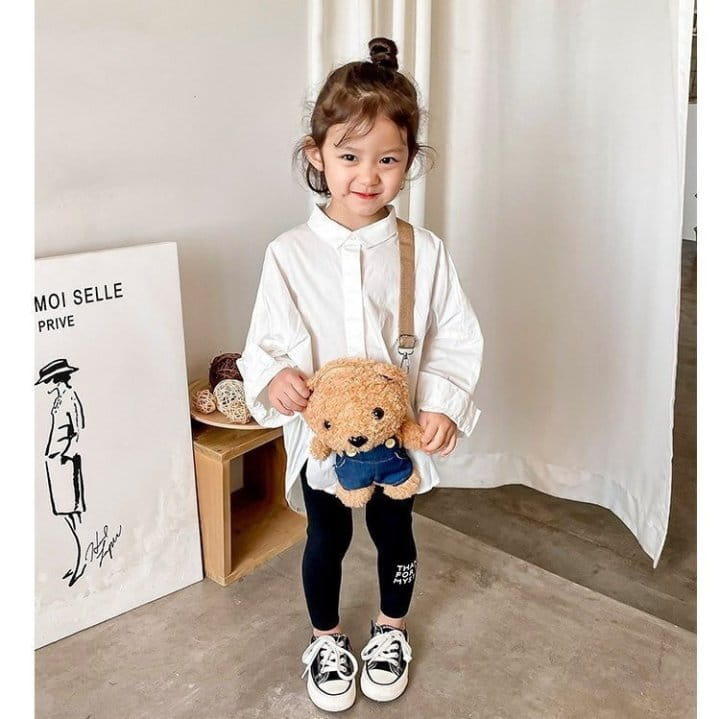 Miso - Korean Children Fashion - #designkidswear - Dungarees Bear Bag - 5