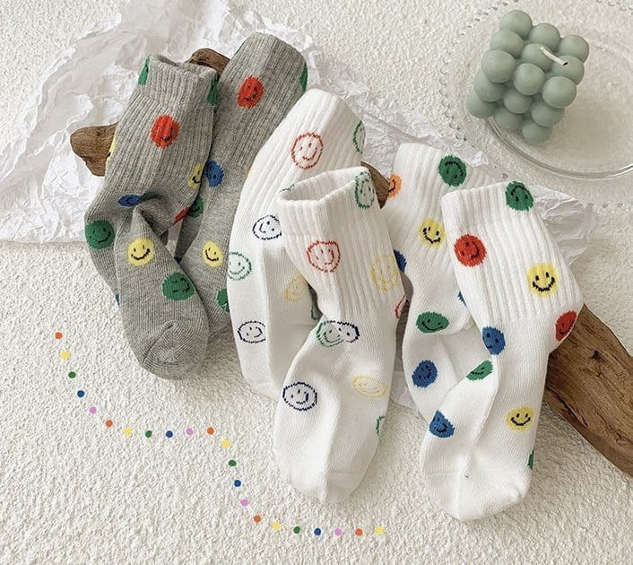 Miso - Korean Children Fashion - #designkidswear - Rookies Smile Socks - 6