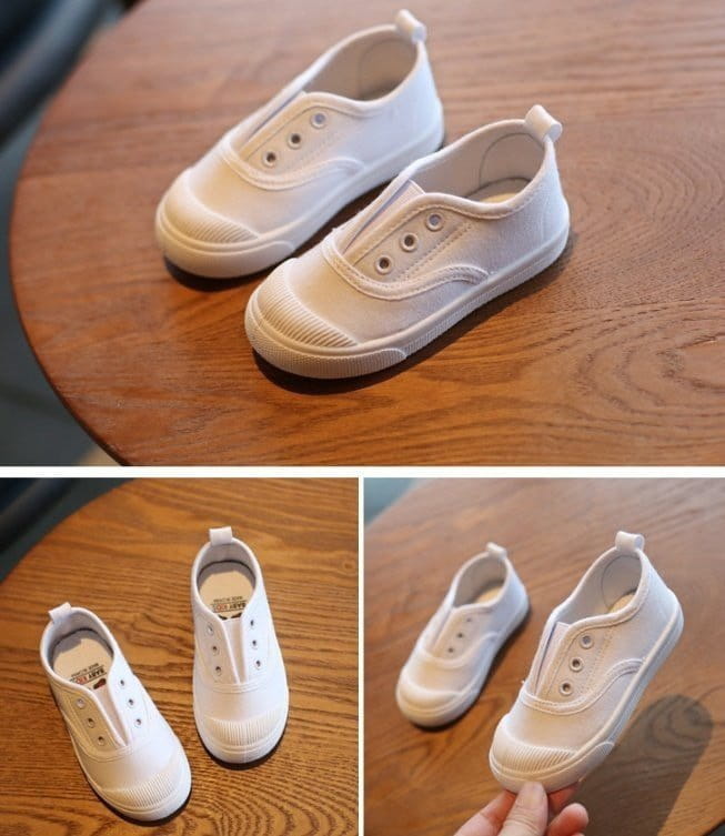 Miso - Korean Children Fashion - #discoveringself - White Slip-on - 7