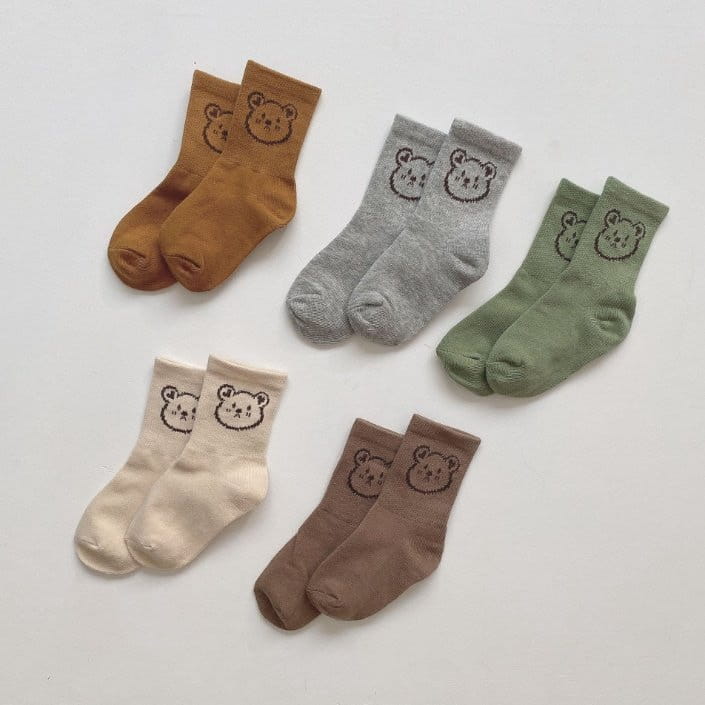 Miso - Korean Children Fashion - #discoveringself - My Bear Socks - 3