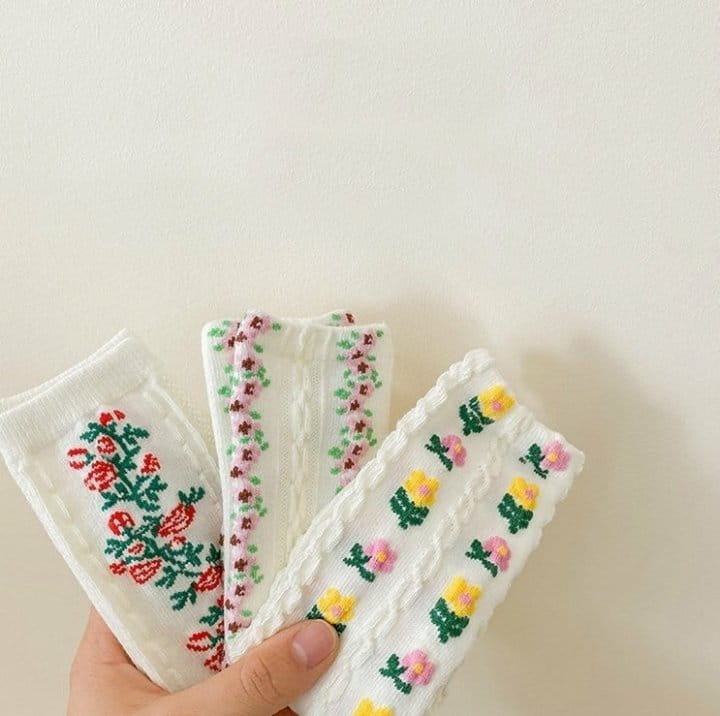 Miso - Korean Children Fashion - #discoveringself - Rose Socks - 2