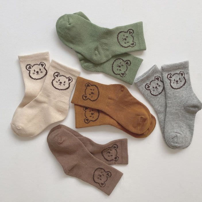 Miso - Korean Children Fashion - #discoveringself - My Bear Socks - 4