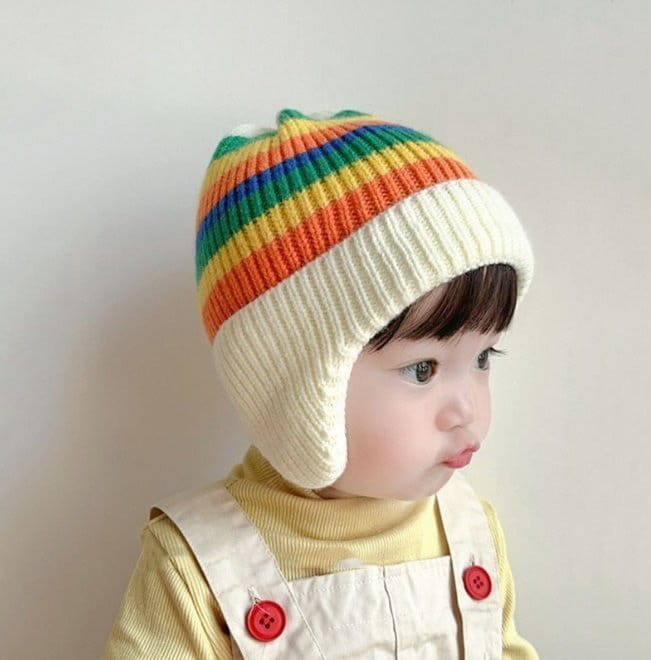 Miso - Korean Children Fashion - #kidsshorts - Stripes Ears Hat