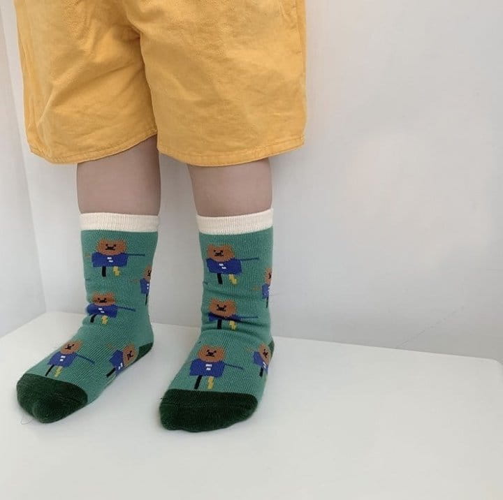 Miso - Korean Children Fashion - #kidsshorts - Cartoon Socks - 10