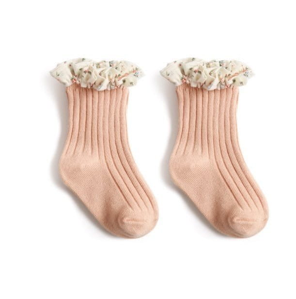 Miso - Korean Children Fashion - #kidsshorts - Small Flower Socks - 2