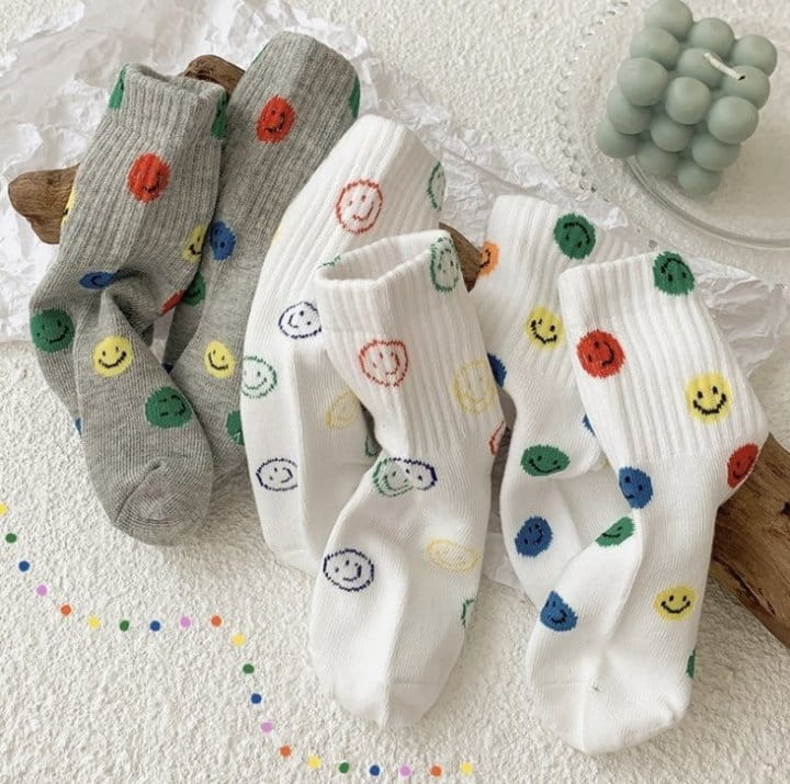 Miso - Korean Children Fashion - #kidsstore - Rookies Smile Socks - 10