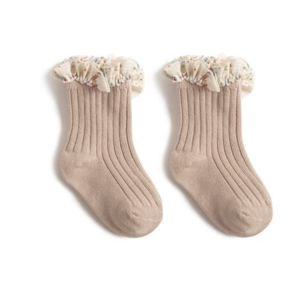 Miso - Korean Children Fashion - #kidsstore - Small Flower Socks - 4