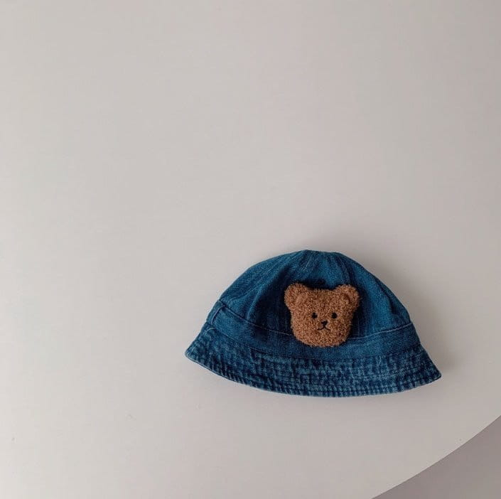 Miso - Korean Children Fashion - #littlefashionista - Bear Dednim Bucket Hat - 6