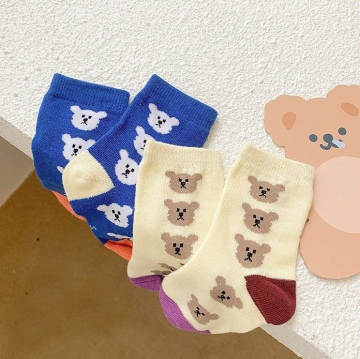 Miso - Korean Children Fashion - #magicofchildhood - O Bear Socks - 4