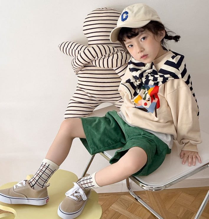 Miso - Korean Children Fashion - #minifashionista - Check Together Socks - 2