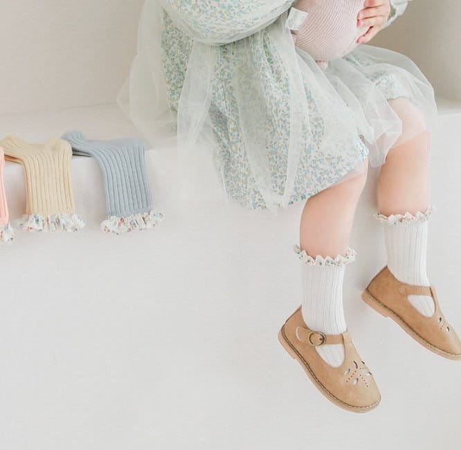 Miso - Korean Children Fashion - #minifashionista - Small Flower Socks - 8