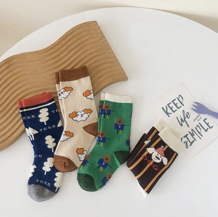 Miso - Korean Children Fashion - #prettylittlegirls - Cartoon Socks