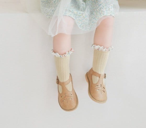 Miso - Korean Children Fashion - #prettylittlegirls - Small Flower Socks - 9