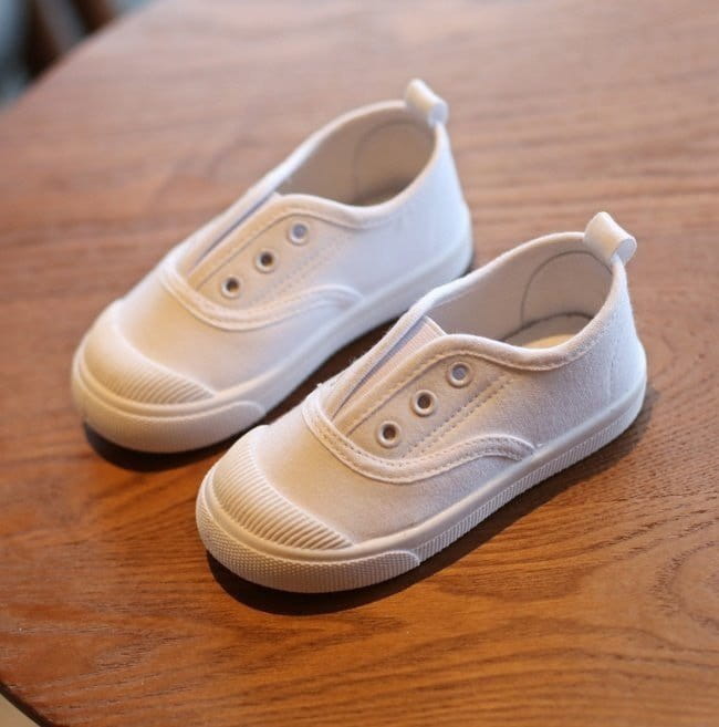 Miso - Korean Children Fashion - #stylishchildhood - White Slip-on - 3