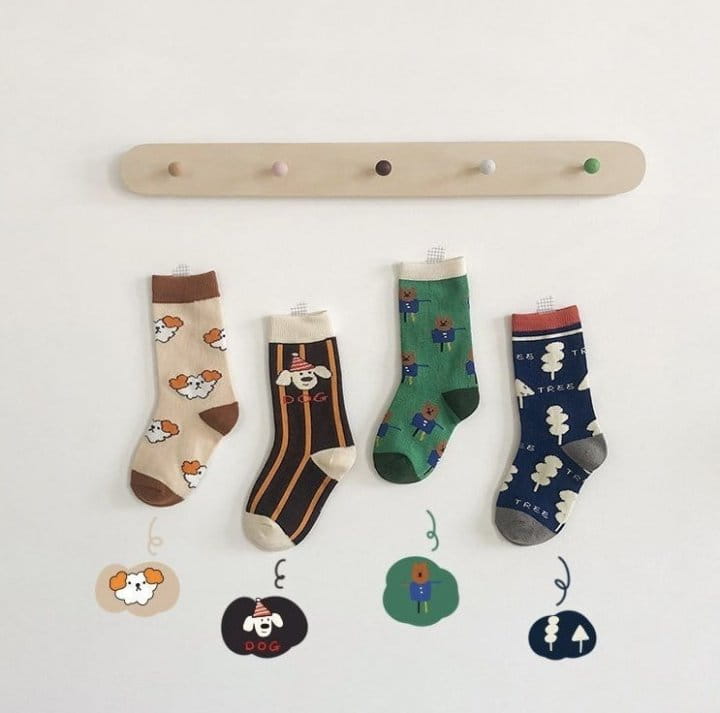 Miso - Korean Children Fashion - #todddlerfashion - Cartoon Socks - 2