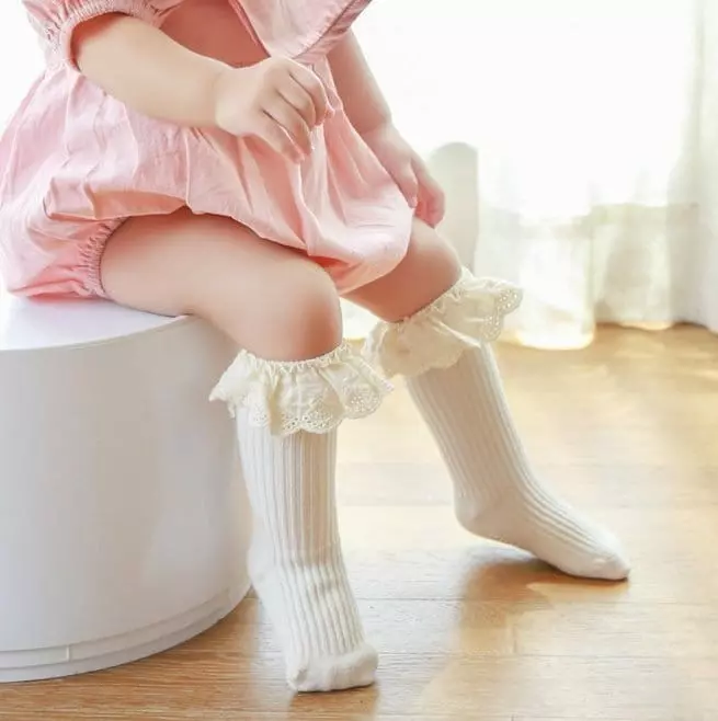 Miso - Korean Children Fashion - #todddlerfashion - Cotton Lace Socks - 6