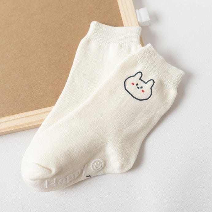 Miso - Korean Children Fashion - #toddlerclothing - Three Man Socks - 2