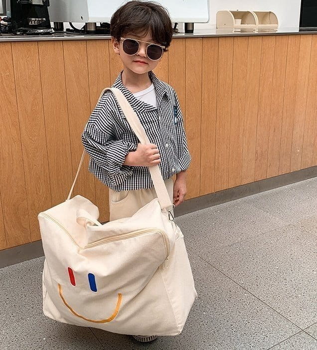 Miso - Korean Children Fashion - #toddlerclothing - Square Smile Bag - 2