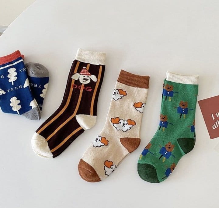 Miso - Korean Children Fashion - #toddlerclothing - Cartoon Socks - 3