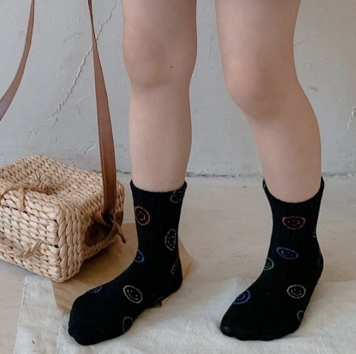 Miso - Korean Children Fashion - #toddlerclothing - Rookies Smile Socks - 2