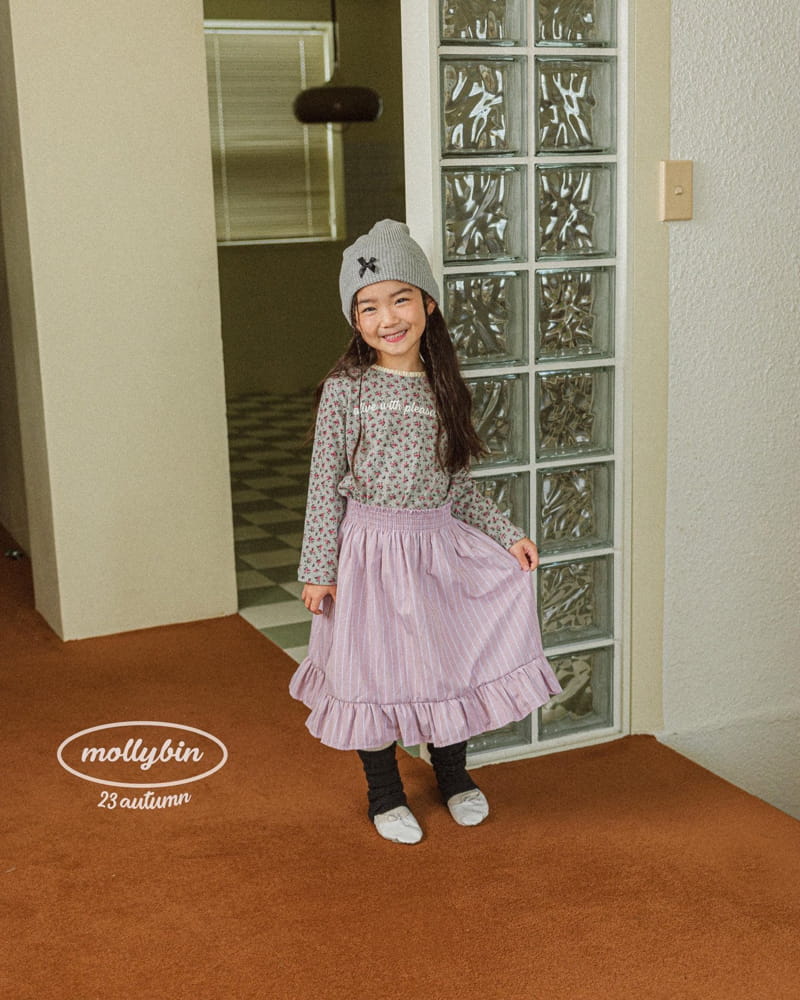 Mollybin - Korean Children Fashion - #Kfashion4kids - Smocked Banding Skirt - 5