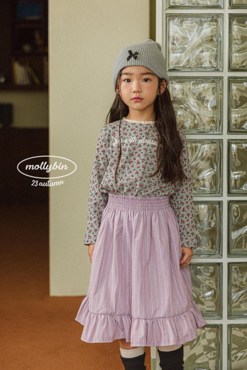 Mollybin - Korean Children Fashion - #childofig - Smocked Banding Skirt - 11