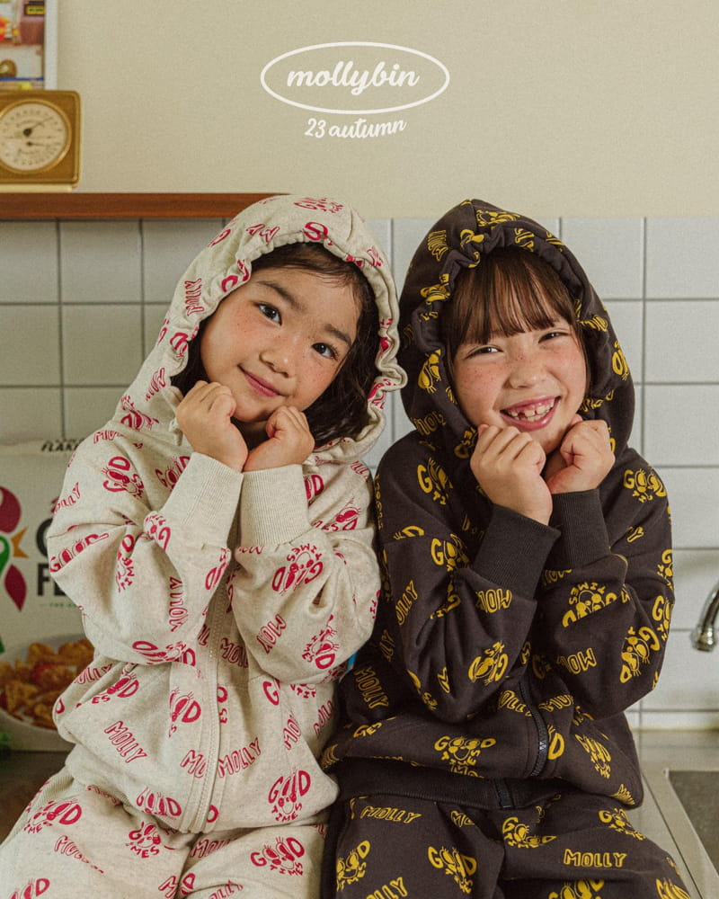 Mollybin - Korean Children Fashion - #childofig - Good Time Hoody Zip-up - 3