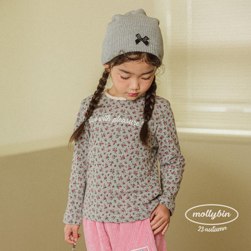 Mollybin - Korean Children Fashion - #discoveringself - Flower Tee