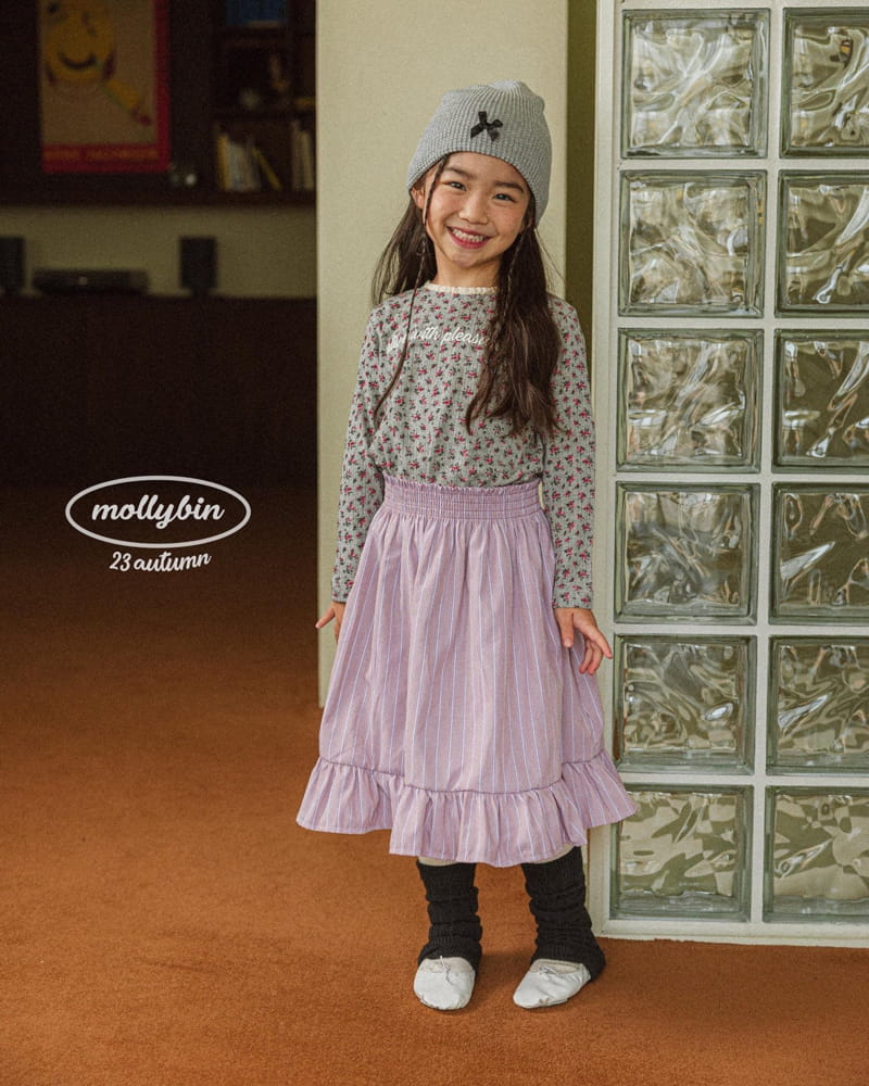 Mollybin - Korean Children Fashion - #fashionkids - Smocked Banding Skirt