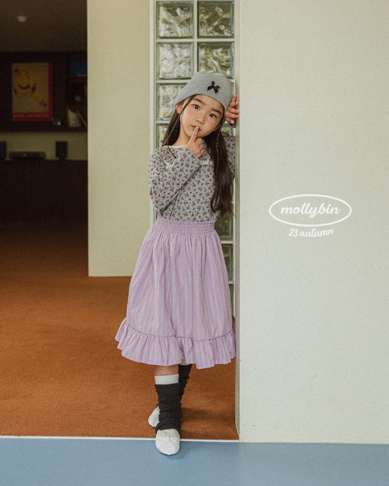 Mollybin - Korean Children Fashion - #littlefashionista - Smocked Banding Skirt - 6