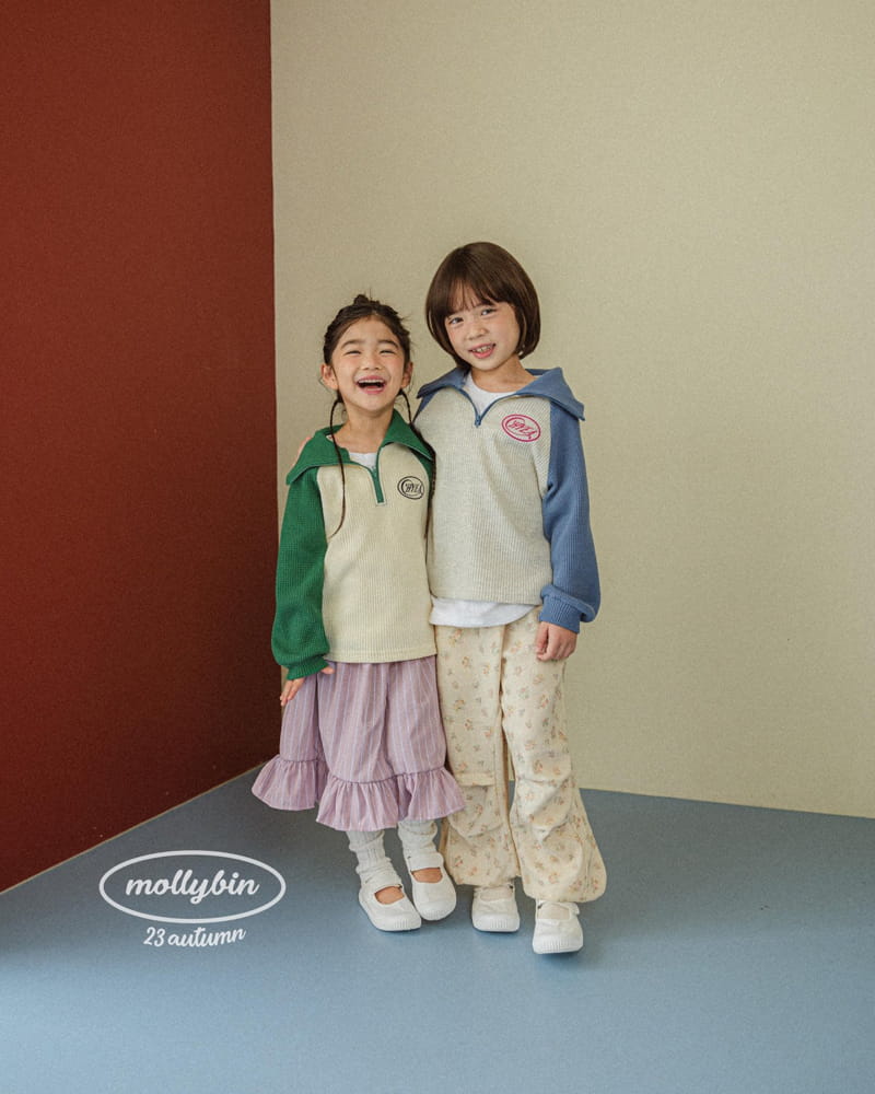 Mollybin - Korean Children Fashion - #littlefashionista - Waffle Sweatshirt - 2