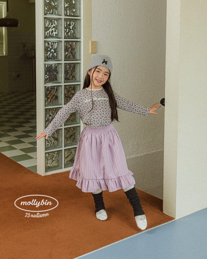 Mollybin - Korean Children Fashion - #magicofchildhood - Smocked Banding Skirt - 7