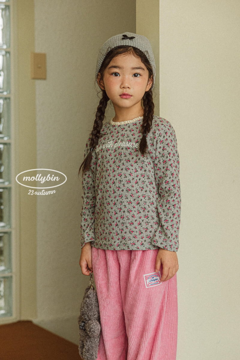 Mollybin - Korean Children Fashion - #minifashionista - Flower Tee - 9