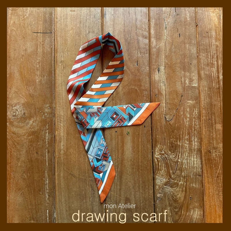 Mon Atelier - Korean Children Fashion - #Kfashion4kids - Drawong Scarf