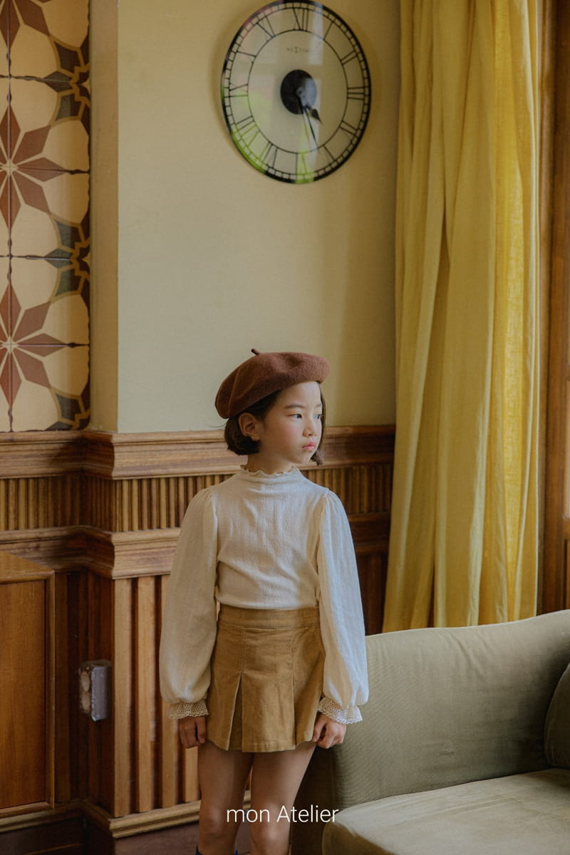 Mon Atelier - Korean Children Fashion - #designkidswear - Eyelet Lace Tee - 2