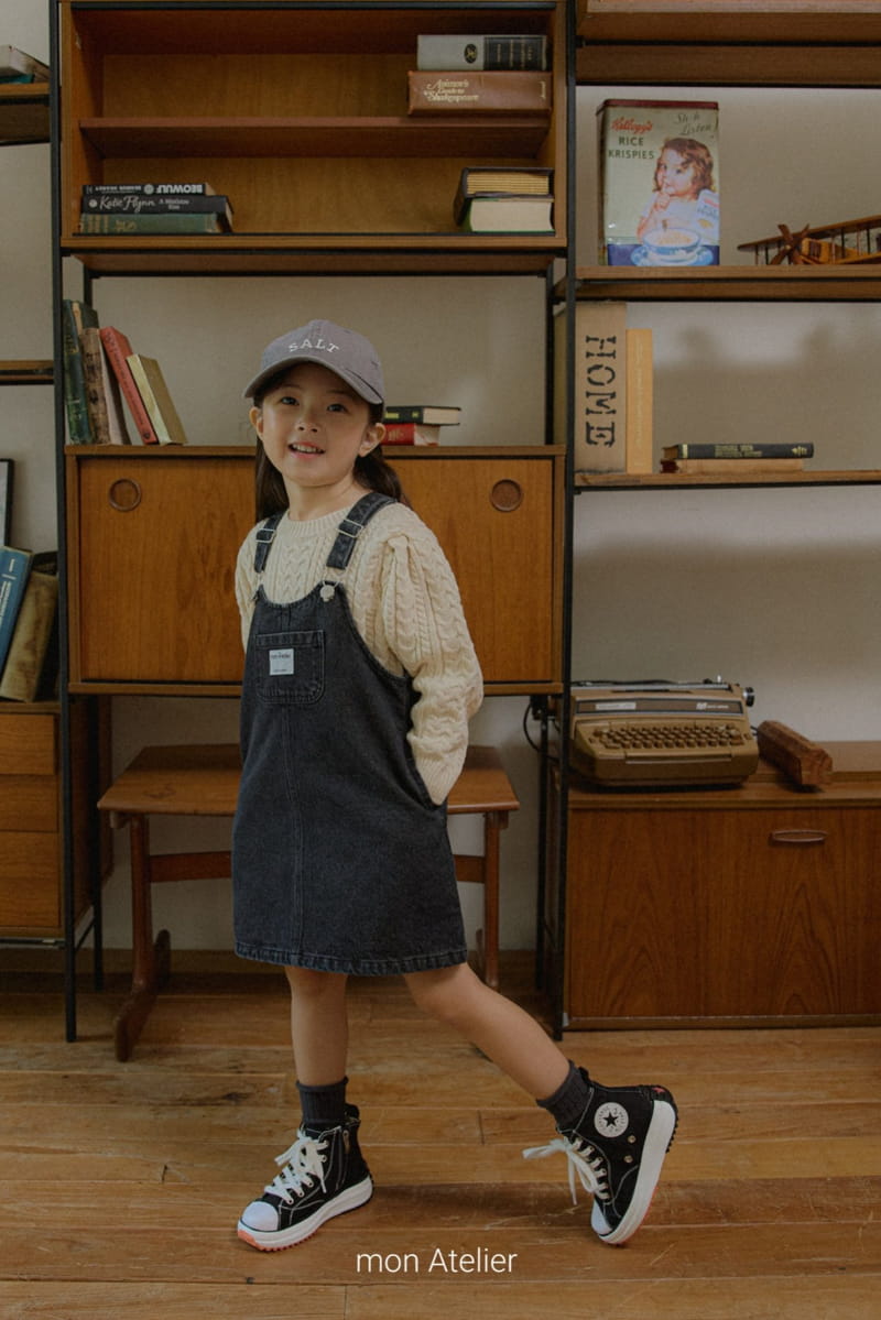 Mon Atelier - Korean Children Fashion - #fashionkids - Denim One-piece - 7
