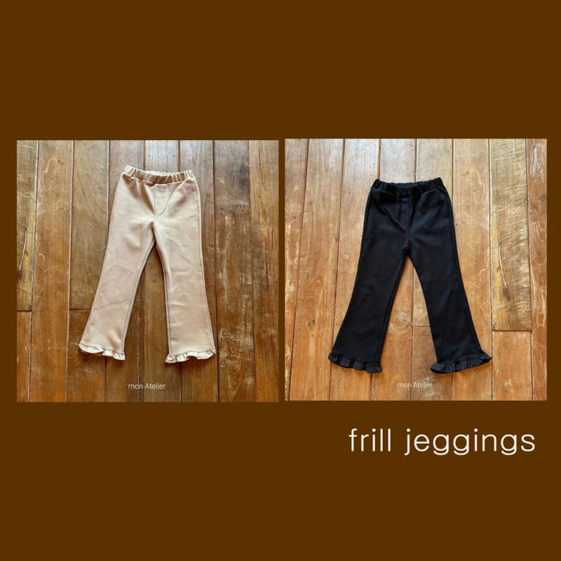 Mon Atelier - Korean Children Fashion - #fashionkids - Frill Jeggings