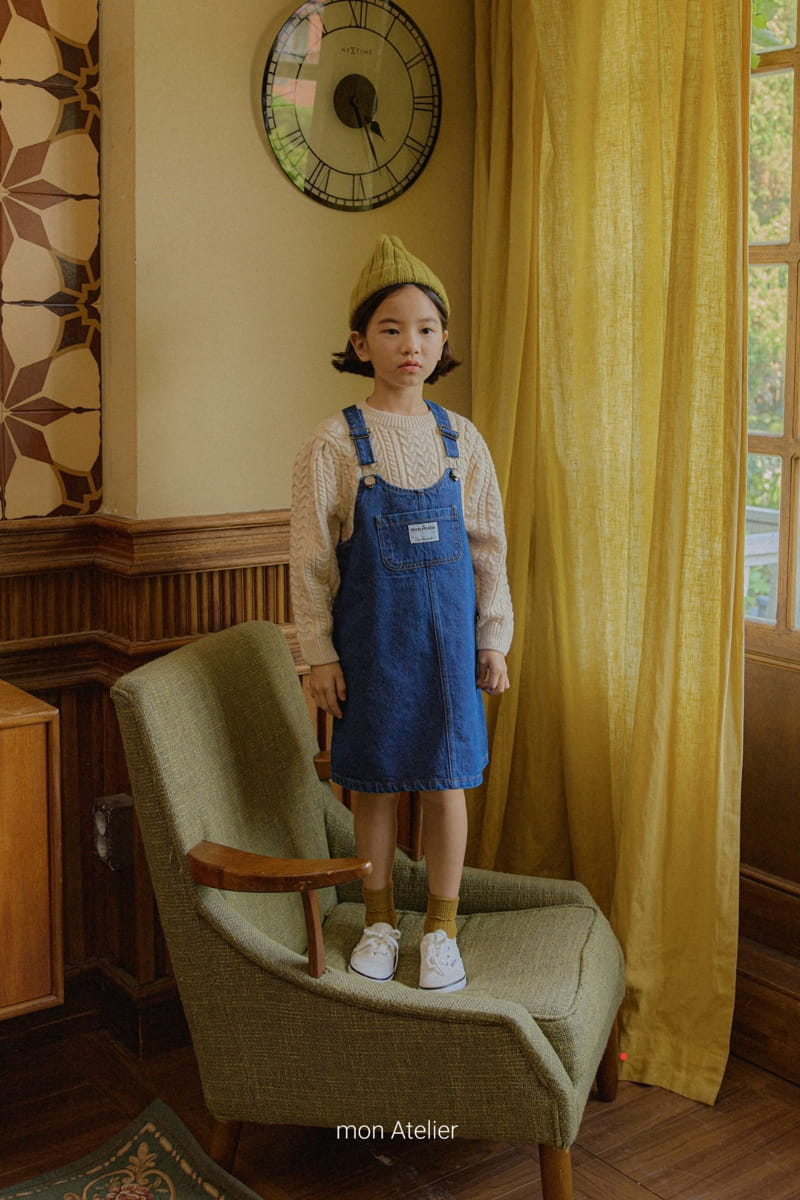 Mon Atelier - Korean Children Fashion - #littlefashionista - Denim One-piece - 12