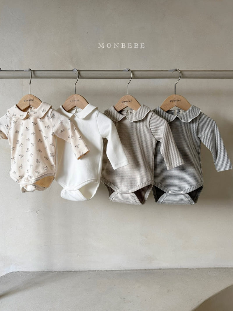 Monbebe - Korean Baby Fashion - #babylifestyle - Lrin Collar Bodysuit