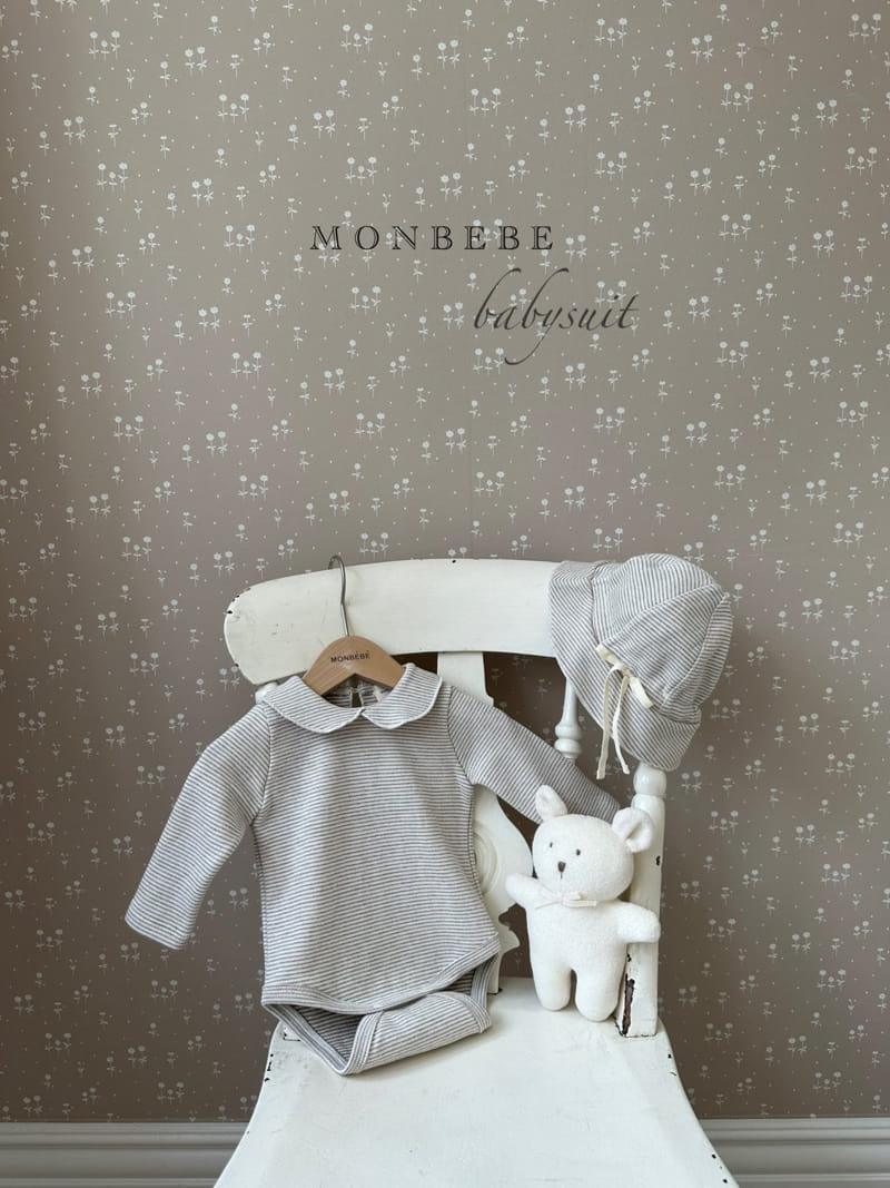 Monbebe - Korean Baby Fashion - #babyootd - Lrin Collar Bodysuit - 4