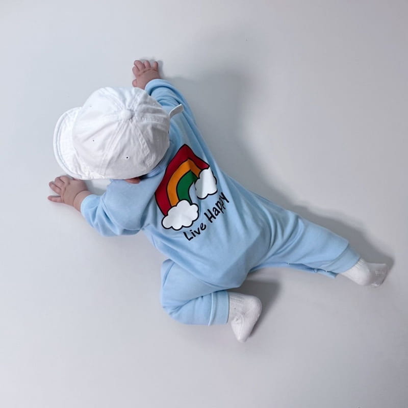 Moran - Korean Baby Fashion - #babyboutique - Rainbow Bodysuit - 12