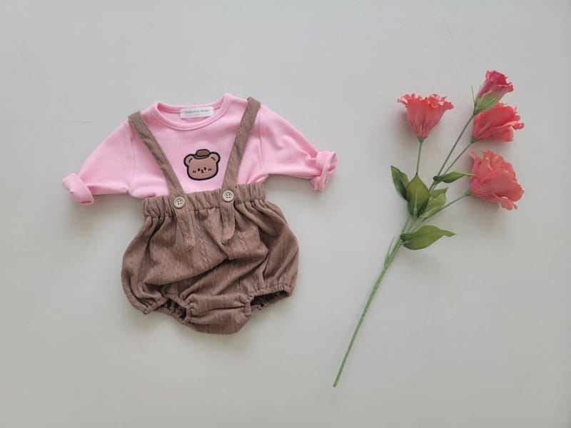 Moran - Korean Baby Fashion - #babyboutiqueclothing - Knit Bloomer Set - 2