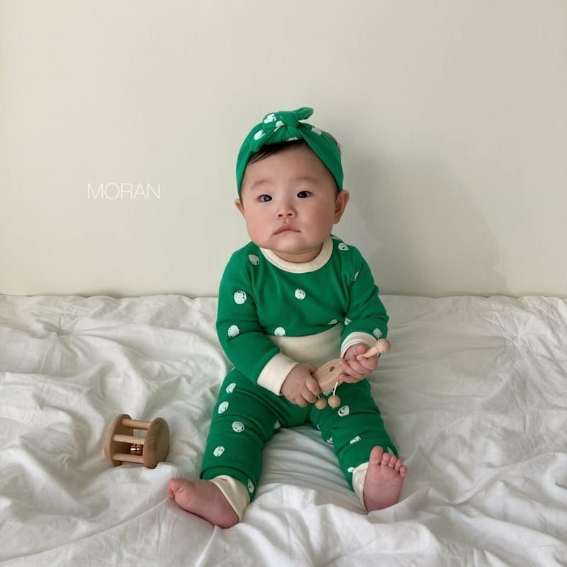 Moran - Korean Baby Fashion - #babyclothing - Traffic Light Bodysuit Hiarband Pants Set - 3