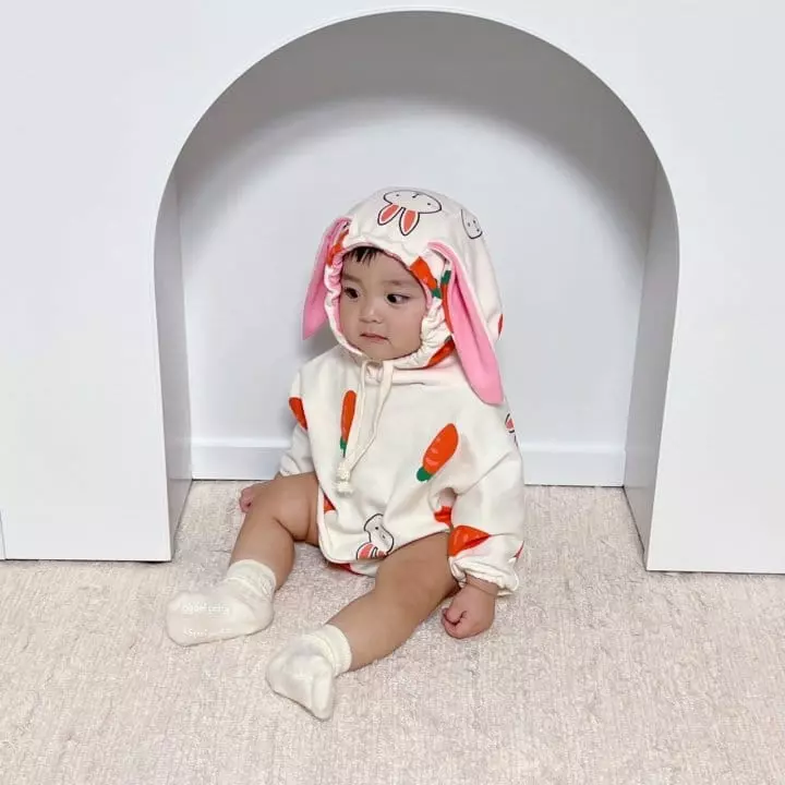 Moran - Korean Baby Fashion - #babyclothing - Carrot Bodysuit - 8