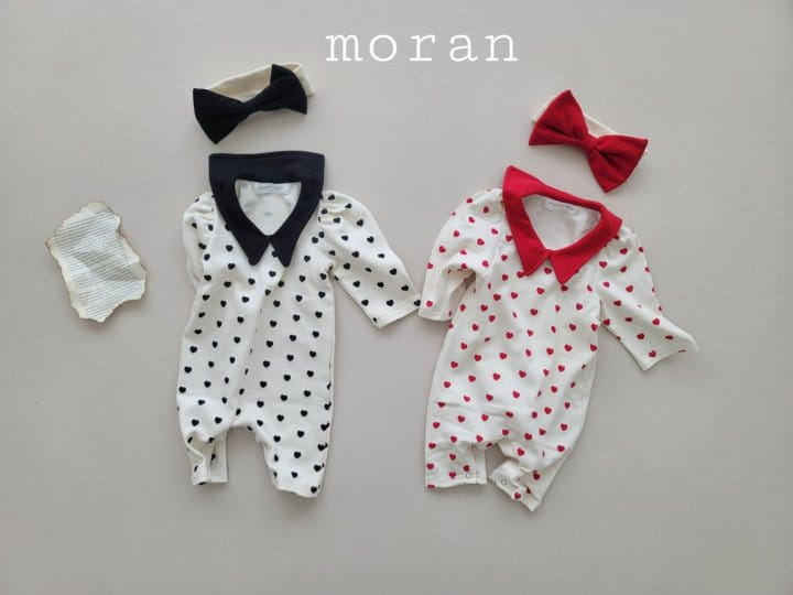 Moran - Korean Baby Fashion - #babyfever - Mini Heart Bodysuit - 2