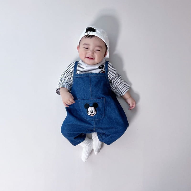 Moran - Korean Baby Fashion - #babyfever - Pocket M Bodysuit - 3