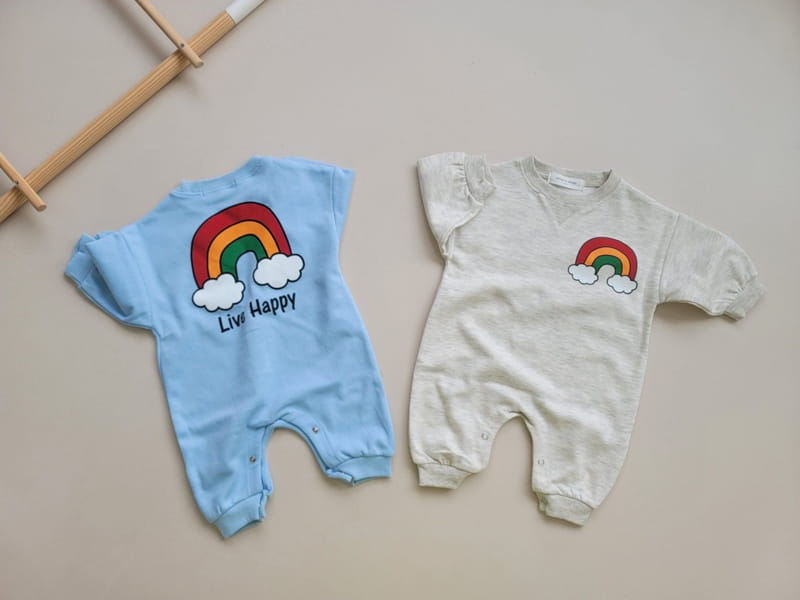 Moran - Korean Baby Fashion - #babyfever - Rainbow Bodysuit