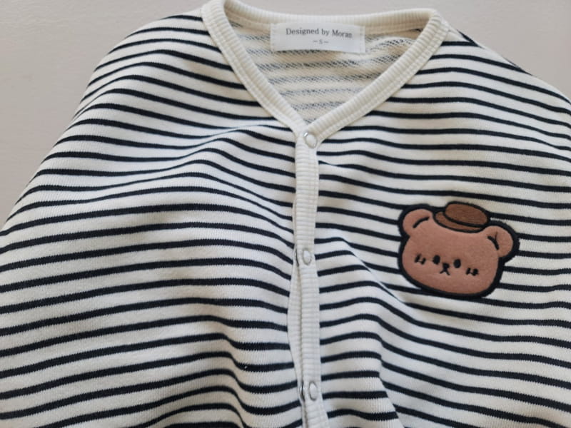 Moran - Korean Baby Fashion - #babygirlfashion - Snap Bear Bodysuit - 4