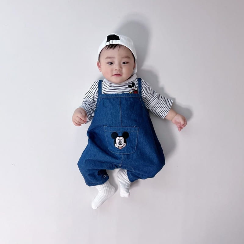 Moran - Korean Baby Fashion - #babyootd - Pocket M Bodysuit - 7